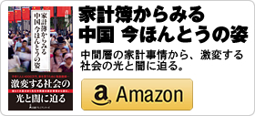 青樹明子著書：「家計簿からみる中国 今ほんとうの姿」